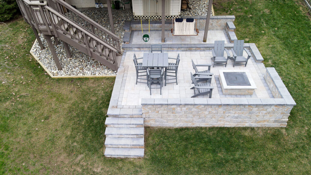 Walled-in Patio with Firepit