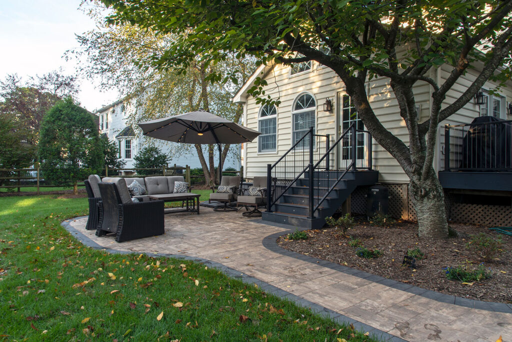 Patio with Walkway and Landscaping